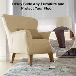 20pcs/lot Furniture Leg Slider Pads Anti Scratch Easy Move Heavy Thickened Moving Pad Anti-abrasion Floor Protector Slip Mat