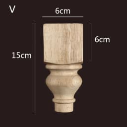 8-25cm High Quality Wooden Furniture Legs for Cabinets Sofas Unfinished Bun Feet for Ottoman TV Stand Loveseat Dresser Foot