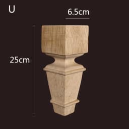 8-25cm High Quality Wooden Furniture Legs for Cabinets Sofas Unfinished Bun Feet for Ottoman TV Stand Loveseat Dresser Foot