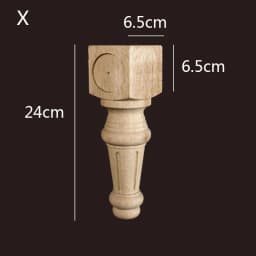 8-25cm High Quality Wooden Furniture Legs for Cabinets Sofas Unfinished Bun Feet for Ottoman TV Stand Loveseat Dresser Foot