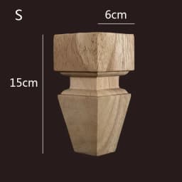 8-25cm High Quality Wooden Furniture Legs for Cabinets Sofas Unfinished Bun Feet for Ottoman TV Stand Loveseat Dresser Foot
