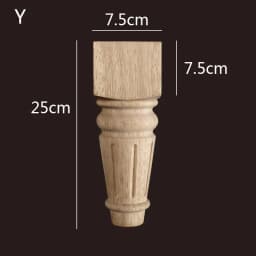 8-25cm High Quality Wooden Furniture Legs for Cabinets Sofas Unfinished Bun Feet for Ottoman TV Stand Loveseat Dresser Foot