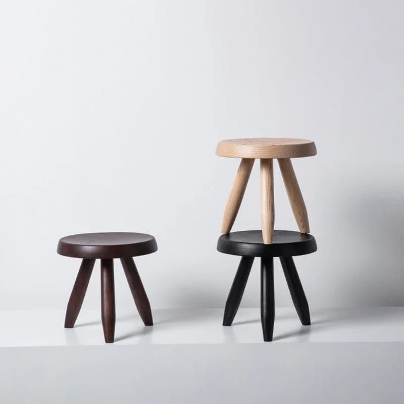 Solid Wood Round Stool,Porch Shoe Changing Stool,Living room footstool,Home Mobile Seat,Modern Lounge Chair,Nordic Furniture