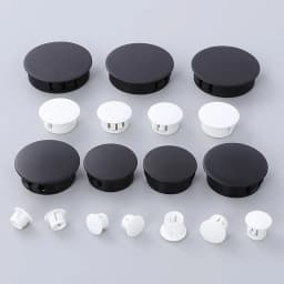 10PCS Snap-on Hole Plug 5mm~50mm Round Plastic Black / White Blanking End Caps Tube Pipe Inserts Plug Bung