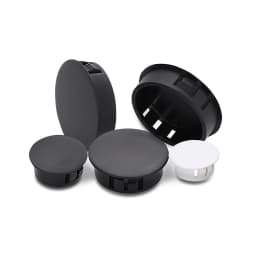 10PCS Snap-on Hole Plug 5mm~50mm Round Plastic Black / White Blanking End Caps Tube Pipe Inserts Plug Bung