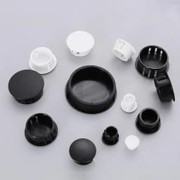 10PCS Snap-on Hole Plug 5mm~50mm Round Plastic Black / White Blanking End Caps Tube Pipe Inserts Plug Bung