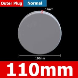 1-10pcs 20/25/32/40/50/60/75/89/110/140/160/165/200/250/315/400mm PVC Pipe Plug Cap Tube Cover White Drainage Pipe protect cover