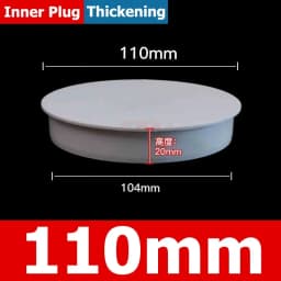 1-10pcs 20/25/32/40/50/60/75/89/110/140/160/165/200/250/315/400mm PVC Pipe Plug Cap Tube Cover White Drainage Pipe protect cover
