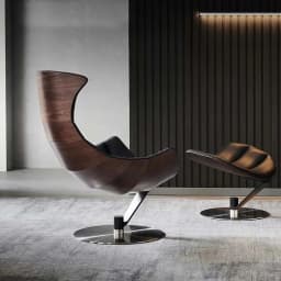 #High Quality Indoor/Outdoor Home and Hotel Lounger Chair Wood and Leather Fabric with Living Room Seating Accent