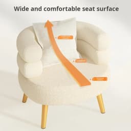 Modern Living Room1-Person Sofa Comfortable Bedroom Fluff Armchair Nordic Simple Nail Salon Makeup Chair Dressing Table Stool