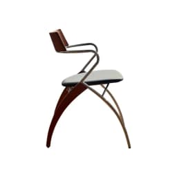 MOMO Antique Danish Designer Dining Chair Retro Simple Household Solid Wood Backrest Armchair Net Red Coffee Shop Leisure Chair