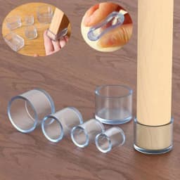 Rubber Furniture Chair Table Mat Silicone Anti Scratch Dining Table Chair Furniture Cap Ferrule Feet Leg Cap Protector Home