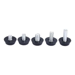 20 Pcs/lot Home Screw On Furniture Leveler Adjustable Leveling Glide Leg Foot Adjuster Levelers Pad for Table Desk M6 M8 Thread