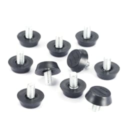 20 Pcs/lot Home Screw On Furniture Leveler Adjustable Leveling Glide Leg Foot Adjuster Levelers Pad for Table Desk M6 M8 Thread