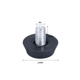 20 Pcs/lot Home Screw On Furniture Leveler Adjustable Leveling Glide Leg Foot Adjuster Levelers Pad for Table Desk M6 M8 Thread