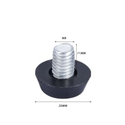 20 Pcs/lot Home Screw On Furniture Leveler Adjustable Leveling Glide Leg Foot Adjuster Levelers Pad for Table Desk M6 M8 Thread