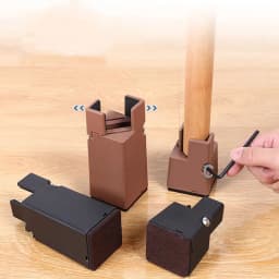 4Pcs Adjustable Chair Feet Riser 5/10cm Heavy Duty Desk Couch Bottom Elevator Metal Sofa Table Raiser Bed Furniture Risers