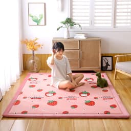 Japanese Style 3CM Thickeness Coral Fleece Velvet Mats Thickening Camel Bed Mattress Living Room Tatami Carpet Baby Crawling Mat