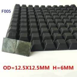 Rubber Anti-shock Self-Adhesive Heightening Anti-Slip Pads Seal Gasket 18X20mm Round Foot Pad Shock Absorber Feet Pad