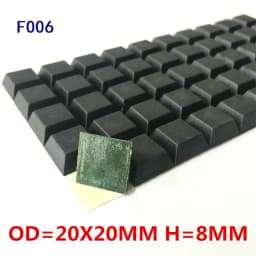 Rubber Anti-shock Self-Adhesive Heightening Anti-Slip Pads Seal Gasket 18X20mm Round Foot Pad Shock Absorber Feet Pad