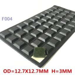 Rubber Anti-shock Self-Adhesive Heightening Anti-Slip Pads Seal Gasket 18X20mm Round Foot Pad Shock Absorber Feet Pad