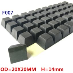 Rubber Anti-shock Self-Adhesive Heightening Anti-Slip Pads Seal Gasket 18X20mm Round Foot Pad Shock Absorber Feet Pad