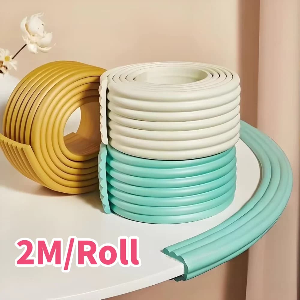 2M Safety Protection Strip Table Desk Edge Guard Strip Corner Protector Furniture Corners Children Safety Foam Protection