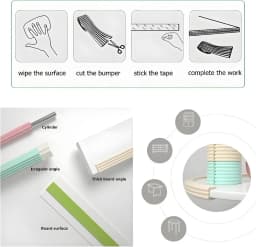 2M Safety Protection Strip Table Desk Edge Guard Strip Corner Protector Furniture Corners Children Safety Foam Protection