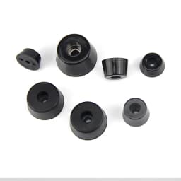 Large Furniture Legs Feet Chair Floor Protector Cushion Black Rubber Damping Pad Non-slip Table Instrument Chair Pads
