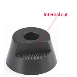 Large Furniture Legs Feet Chair Floor Protector Cushion Black Rubber Damping Pad Non-slip Table Instrument Chair Pads