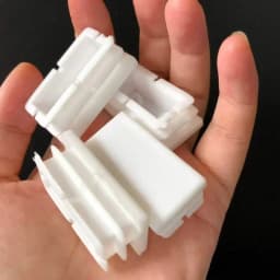 16PC Plastic White pipe plug Square Rectangle Blanking End Caps Tube Pipe Inserts Bung Anti-slip Chair Leg Caps Floor Protection