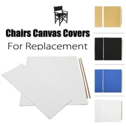 Washable Chair Seat Covers Kit Director Chair Seat Replacement Canvas Cover Accessories For Director Chairs With Round Rod