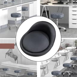 Barstool Replacement Seat Cushion Easy to Install Bar Stool Replacement Seat Top PU Leather for Club Bar Store Restaurant Salon