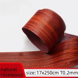 Veneer Wood Sheet Natural Rosewood Veneer Furniture Speaker Veneer Home Decoration Adhesive Surface size:15x250cm T0.2mm