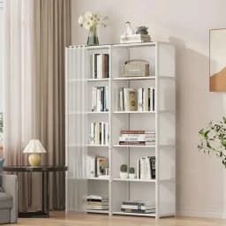 5 6 Layers Dust proof Wardrobe High Capacity Partition Bookshelf Bedroom Open Simple Assembly Storage Cabinet Bedroom Furniture