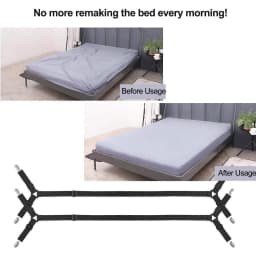 6/4/2pcs Adjustable Bed Sheet Holder Straps Fitted Sheet Sheet Clip Elastic Anti Slip Clip Blankets Quilt Holder Organize Gadget