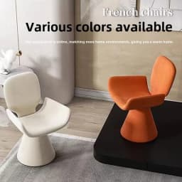 Hot Furniture Italian Style, Light Luxury, Chair, Simple Style, Dressing Stool, Household, Rotatable, High-end, Dining Chair