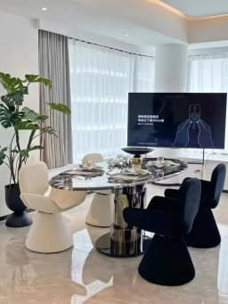 Hot Furniture Italian Style, Light Luxury, Chair, Simple Style, Dressing Stool, Household, Rotatable, High-end, Dining Chair