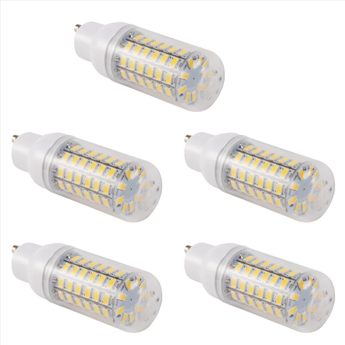 BAAU 5X GU10 10W 5730 SMD 69 LED Bulbs LED Corn Light LED Lamp Energy Saving 360 Degree 200-240V White