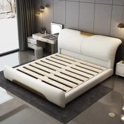 Wedding Nordic Beds Modern Designer Minimalist Massage Design Lazy Bed Light Luxury Fashionable Wood Cama Casal Home Furniture
