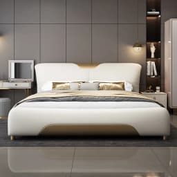 Wedding Nordic Beds Modern Designer Minimalist Massage Design Lazy Bed Light Luxury Fashionable Wood Cama Casal Home Furniture