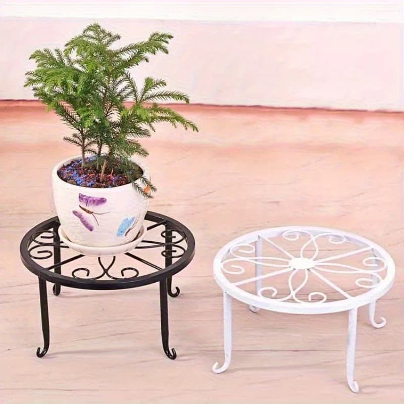 Tall Plant Stand Metal Flower Pot Holder Heavy Duty Cast Iron Plant Stand Tall Vintage Flower Pot Holder Indoor Outdoor Plant