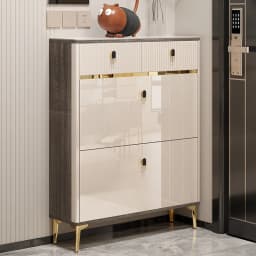 Beutiful Waterproof Shoe Cabinet Stool Design Hotel Organizer Shoe Rack Narrow Space Saving Armoire Chaussures Home Furniture