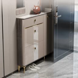 Beutiful Waterproof Shoe Cabinet Stool Design Hotel Organizer Shoe Rack Narrow Space Saving Armoire Chaussures Home Furniture