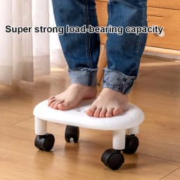 Universal Wheel Stool for Household Use Pulley Low Stool Seat with Wheels CHILDREN'S Multi-functional Stool, Round Stool