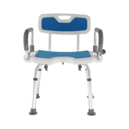 Bathroom Chair for Elderly Mobile Bath Chair Non-slip Mats Adjustable Shower Chair Shower Seat Aluminum Alloy