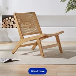 Nordic, Sofa Chair, Solid Wood, Rattan, Recliner Leisure, Chair, Home, Bed and Breakfast Single Lazy, Sofa Balcony, Living Room