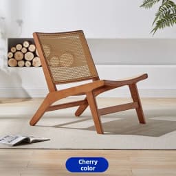Nordic, Sofa Chair, Solid Wood, Rattan, Recliner Leisure, Chair, Home, Bed and Breakfast Single Lazy, Sofa Balcony, Living Room
