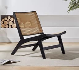 Nordic, Sofa Chair, Solid Wood, Rattan, Recliner Leisure, Chair, Home, Bed and Breakfast Single Lazy, Sofa Balcony, Living Room