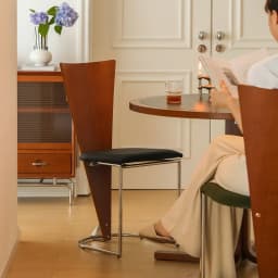 French Retro Solid Wood Dining Chair Home Dining Table Chair Metal Medieval Designer Creative Backrest Chair